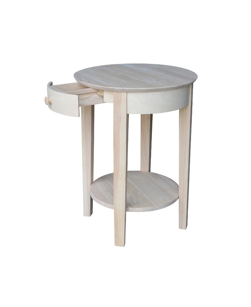 International Concepts Phillips Accent Table with Drawer