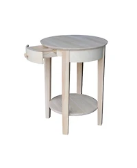 International Concepts Phillips Accent Table with Drawer