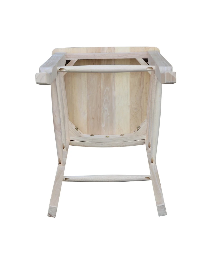International Concepts Double X-Back Bar Height Stool