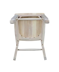 International Concepts Double X-Back Bar Height Stool