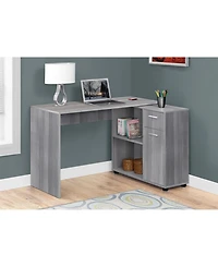 Monarch Specialties Computer Desk - 46" L with A Storage Cabinet
