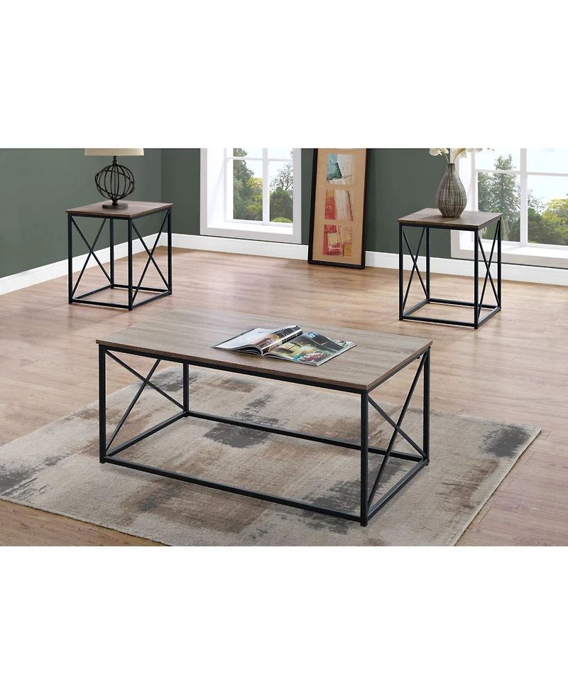 Monarch Specialties Table Set - 3 Piece Set