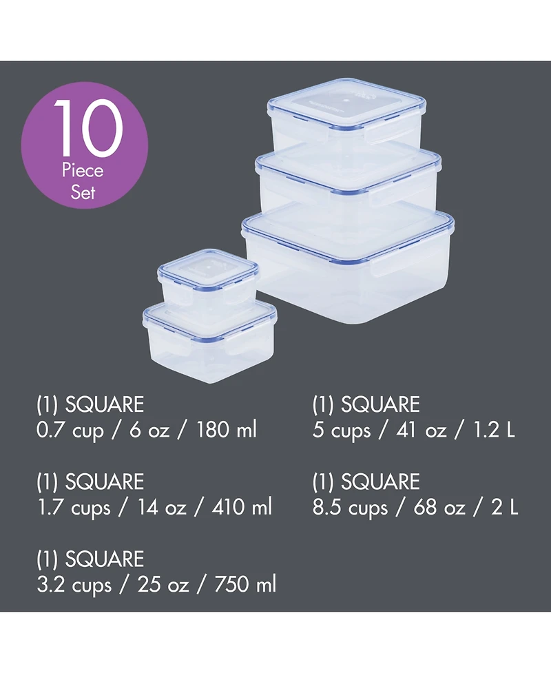 Lock n Lock Easy Essentials 10-Piece Food Storage Set