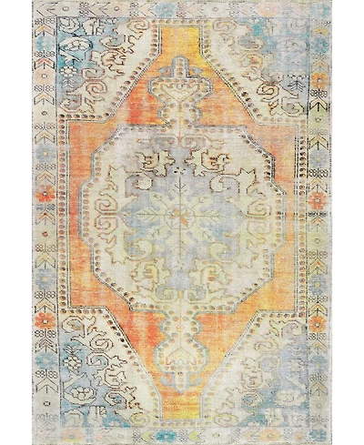 nuLoom Collina Milana Medallion Faded Orange 5'3" x 7'7" Area Rug