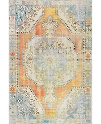 nuLoom Collina Milana Medallion Faded Orange 5'3" x 7'7" Area Rug