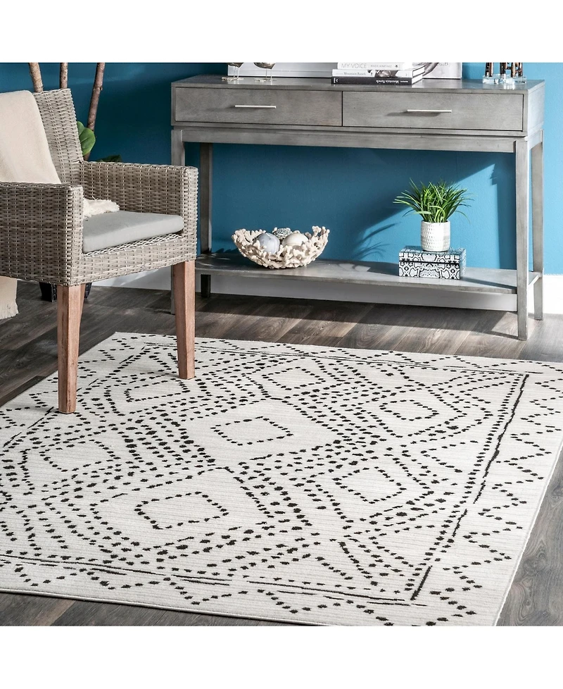 nuLoom Creek Contemporary Antonina Gray 5' x 8' Area Rug