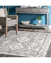 nuLoom Creek Contemporary Antonina Gray 5' x 8' Area Rug