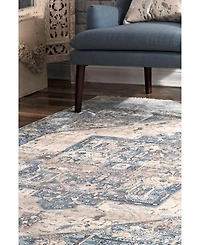 nuLoom Mystic Ehtel Medallion Fringe 8' x 10' Area Rug