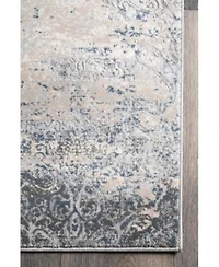 Nuloom Terra Twilight Tribal Distressed Silver Area Rug