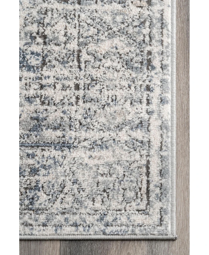 nuLoom Entice Matisse Distressed Vintage-Inspired Blue 5'3" x 7'7" Area Rug