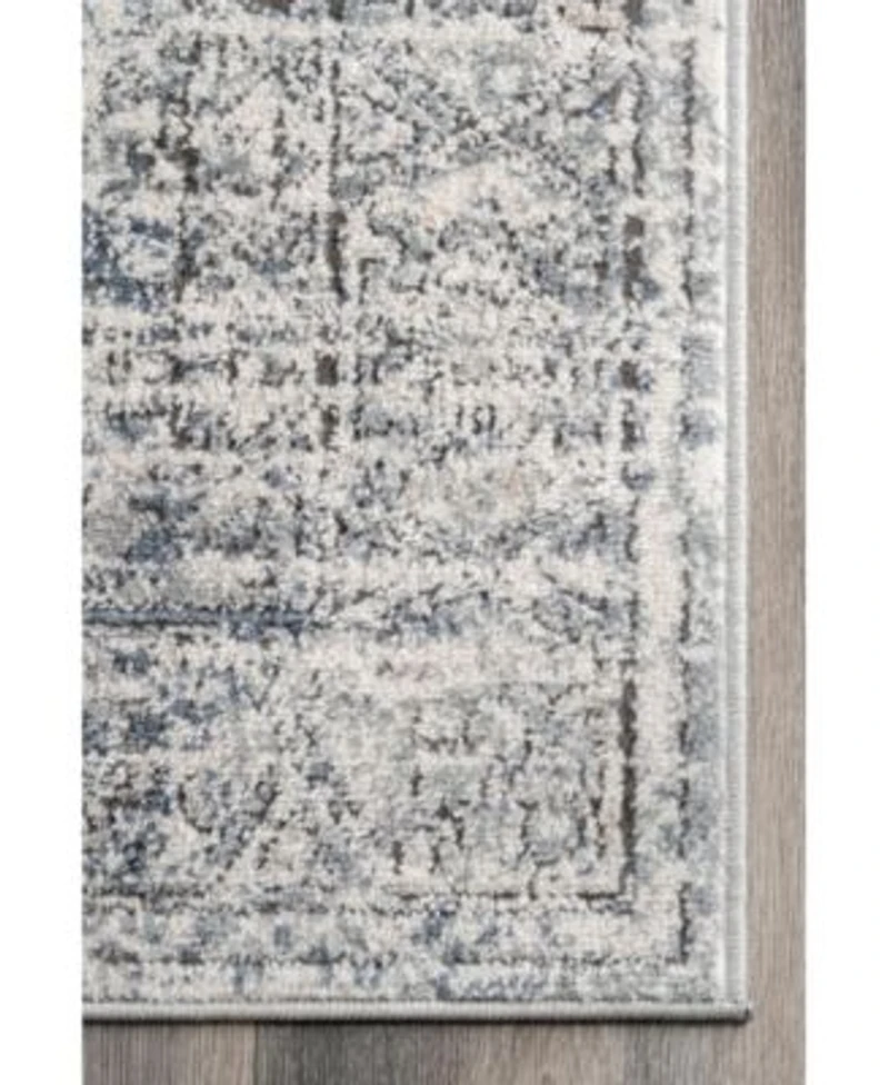 Nuloom Entice Matisse Distressed Vintage Inspired Blue Area Rug