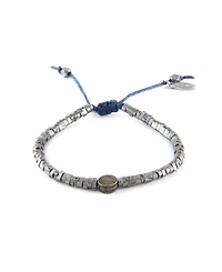 Mr Ettika Mixed Metal Adjustable Bracelet with Cord
