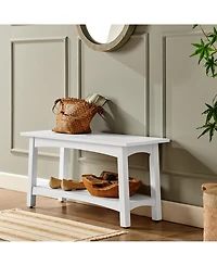 Alaterre Furniture Coventry Coat Hook with Bench Hall Tree Set