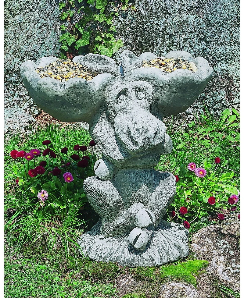 Campania International Moose Birdbath