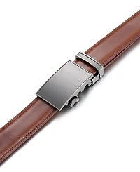 Mio Marino Men's Charcoal Depiction Ratchet Belt