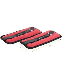 ProsourceFit Ankle Weights 1.5 lb, Set of 2, Red