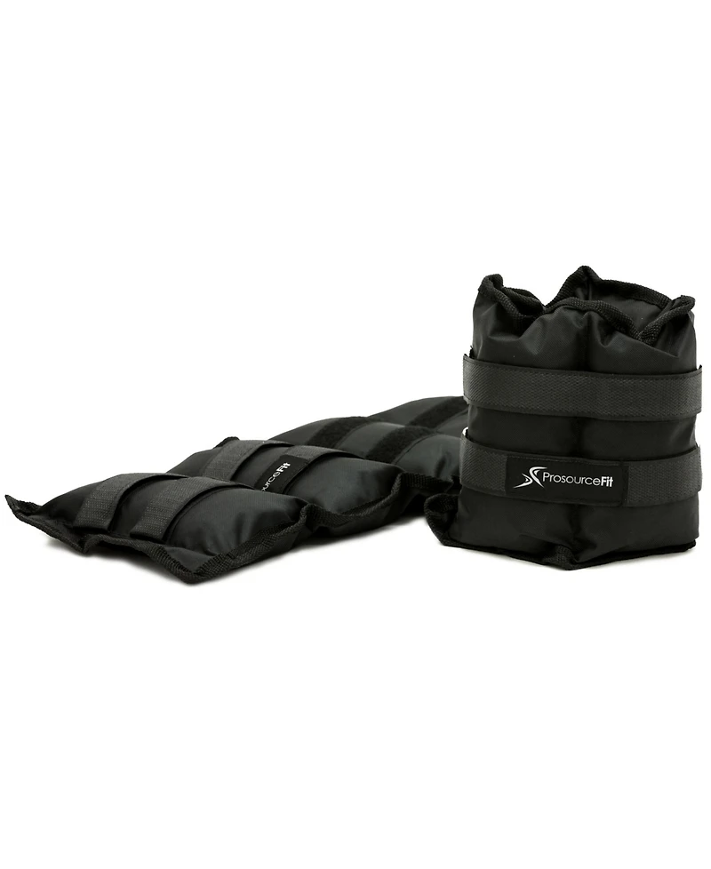 ProsourceFit Ankle Weights 5 lb, Set of 2, Black