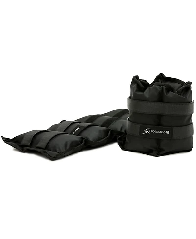 ProsourceFit Ankle Weights 5 lb, Set of 2, Black