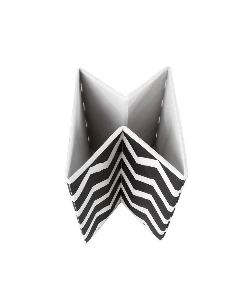 Design Imports Chevron Print 2-Pc. Storage Bin