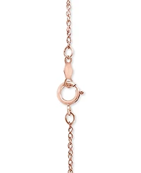 Lali Jewels Sapphire (1/6 ct. t.w.) & Diamond (1/10 18" Pendant Necklace 14k Rose Gold (Also Available Yellow or White Gold)