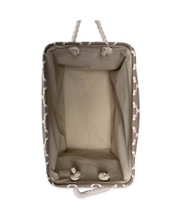 Design Imports Polyester Bin Lattice Brown Rectangle Large