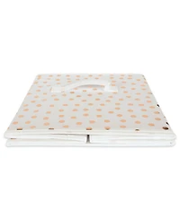 Design Imports Non-woven Polyester Cube Small Dots Set of 2