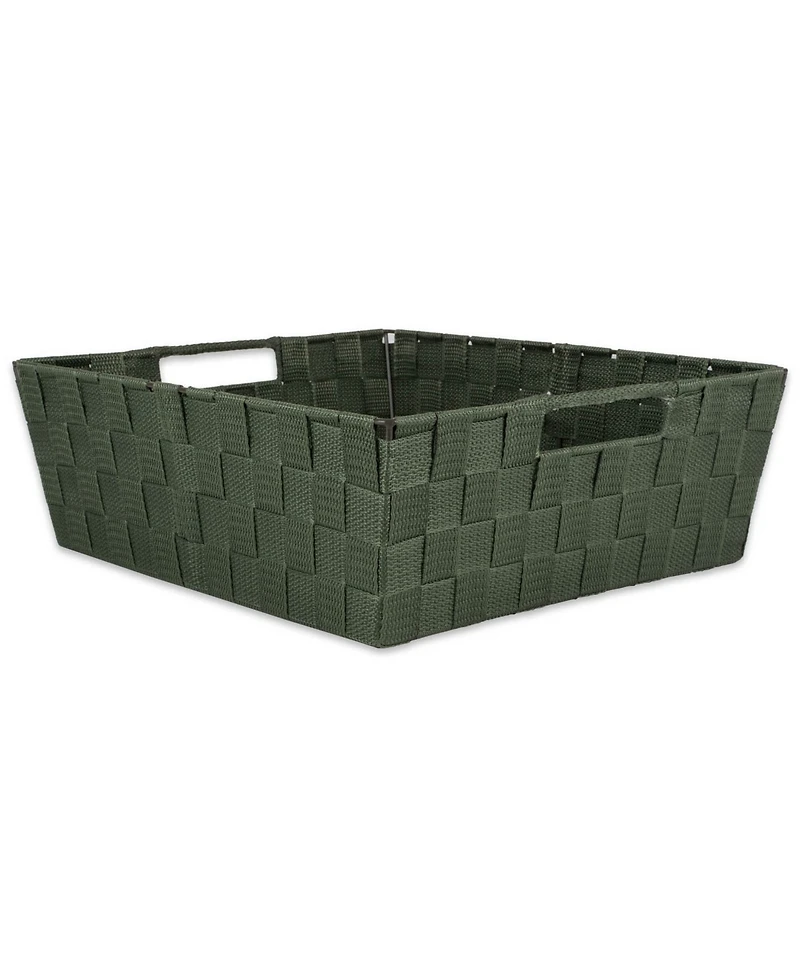 Design Imports Nylon Bin Basketweave Trapezoid Set of 2
