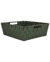 Design Imports Nylon Bin Basketweave Trapezoid Set of 2