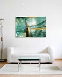 Empire Art Direct Ireland I Frameless Free Floating Tempered Art Glass Abstract Wall Art Wall Art by Ead Art Coop, 48" x 32" x 0.2"