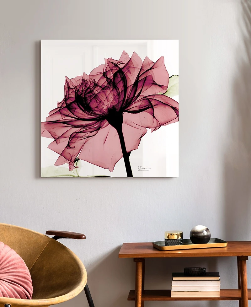 Empire Art Direct Chianti Rose I Frameless Free Floating Tempered Glass Panel Graphic Wall Art, 24" x 24" x 0.2"