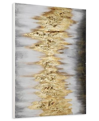 Empire Art Direct Gold Frequency Textured Metallic Hand Painted Wall Art by Martin Edwards, 30" x 40" x 1.5"