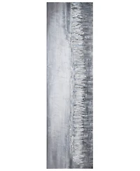 Empire Art Direct Silver Dust Textured Metallic Hand Painted Wall Art by Martin Edwards, 20" x 72" x 1.5"