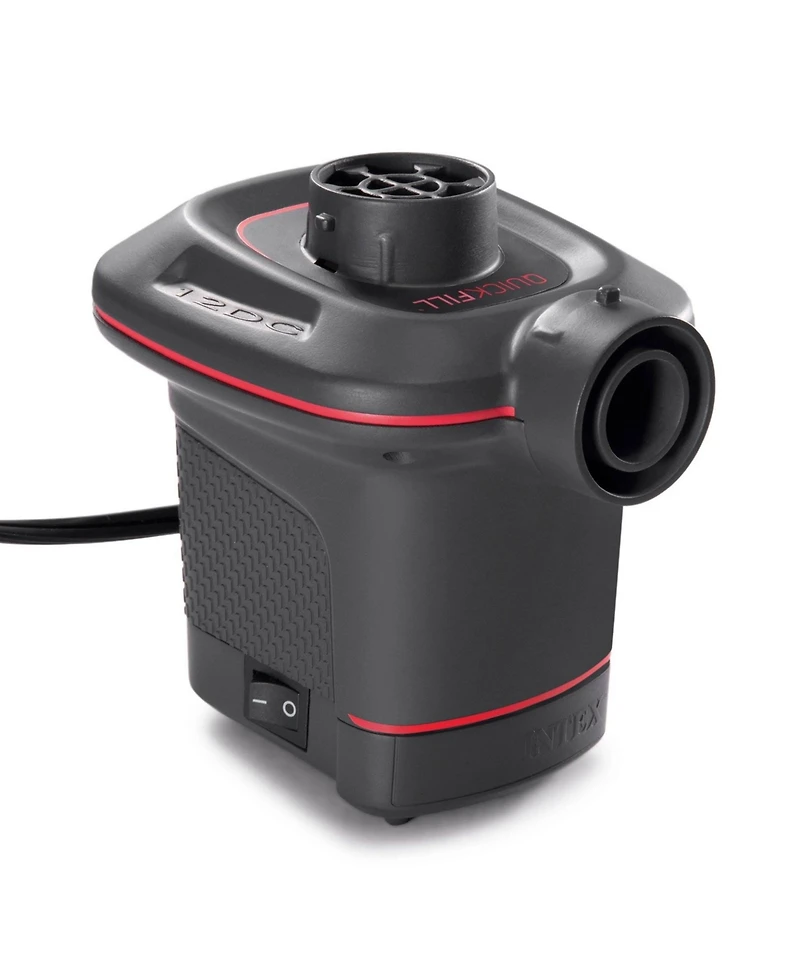 Intex 12 Volt Quick-Fill Dc Car Electric 23 Cfm Inflatable Float and Air Bed Pump