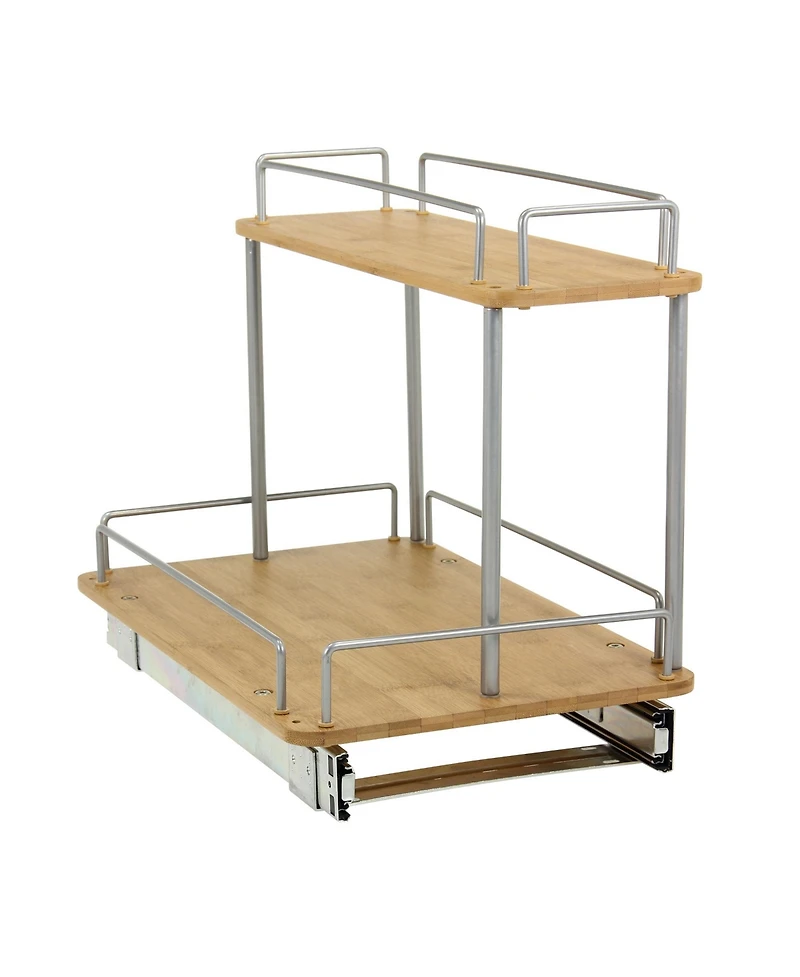 Household Essentials Glidez 2-Tier 11.5" Sliding Cabinet Organizer