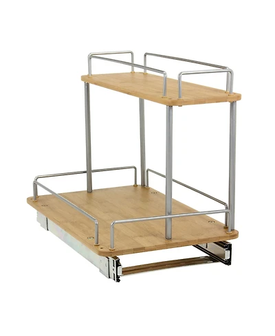 Household Essentials Glidez 2-Tier 11.5" Sliding Cabinet Organizer