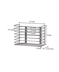 Household Essentials 2 Tier Door Mount Cabinet Organizer