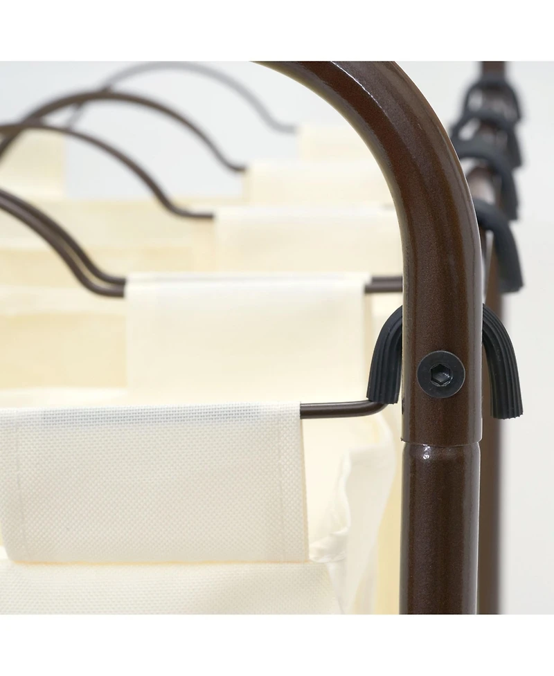 Household Essentials Rolling Laundry Sorter, 4 Bag Laundry Sorter Cart