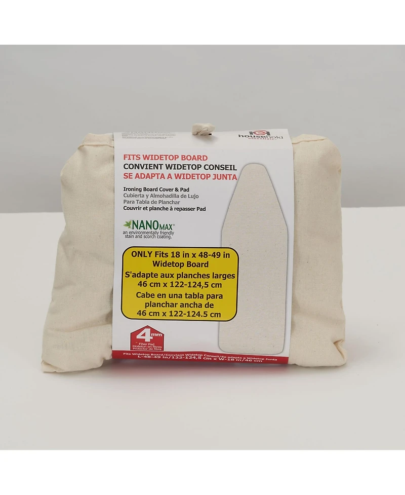 Household Essentials Replacement Pad and Cover for Wide-Top Ironing Board