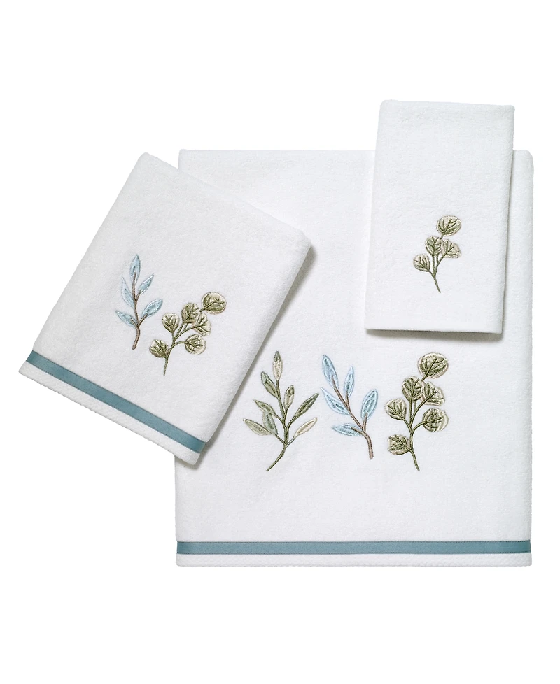 Avanti Ombre Leaves Botanical Cotton Bath Towel, 27" x 50"