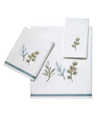 Avanti Ombre Leaves Botanical Cotton Bath Towel, 27" x 50"