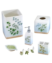 Avanti Ombre Leaves Botanical Resin Toothbrush Holder