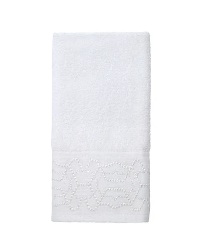 Avanti Serafina Geometric Embroidered Fingertip Towel, 11" x 18"