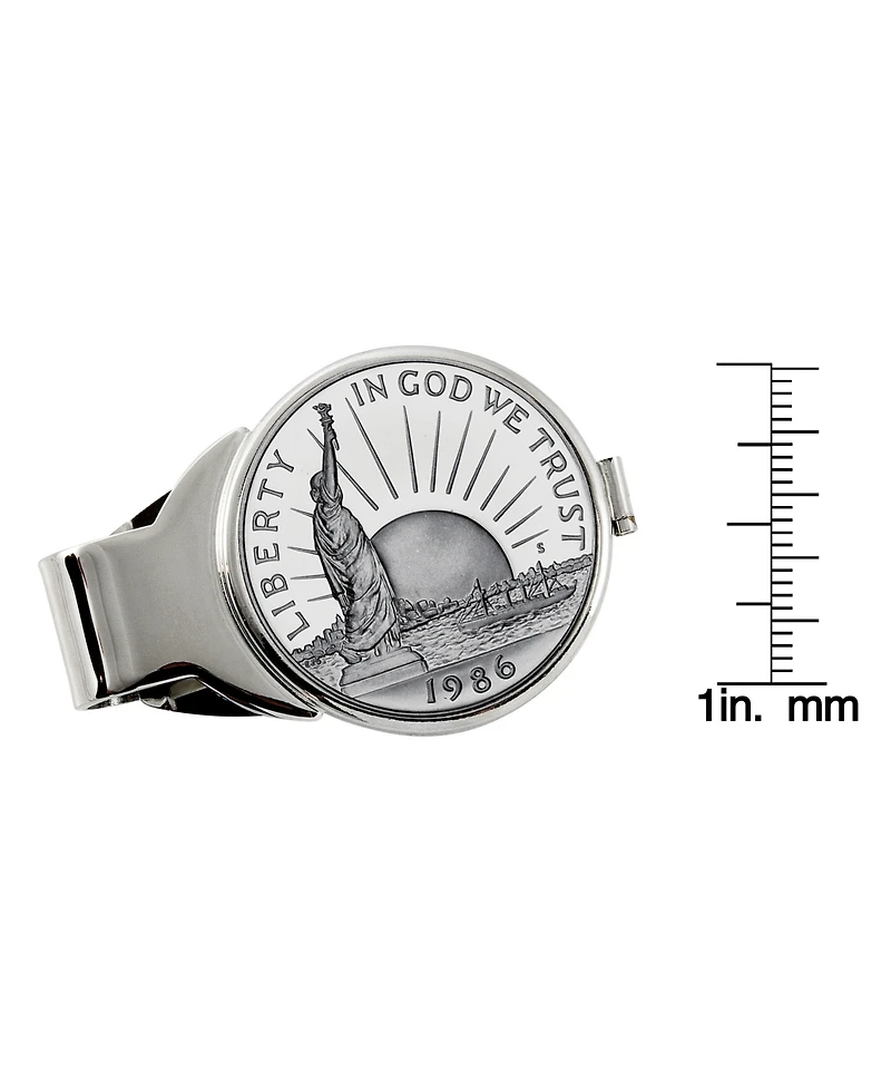 Men's American Coin Treasures Statue of Liberty Commemorative Half Dollar Coin Money Clip