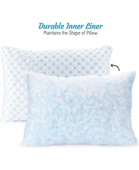 Nestl Heat and Moisture Reducing Ice Silk and Gel Infused Memory Foam Pillow, Toddler