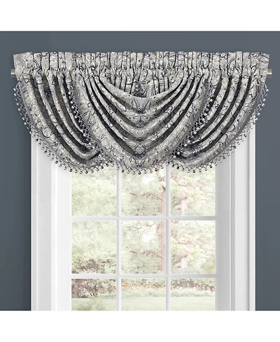J Queen New York Alexis Waterfall Window Valance, 43" x 33"
