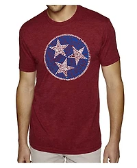 La Pop Art Men's Premium Word T-shirt - Tennessee Tristar