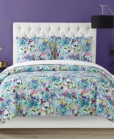 Christian Siriano New York Dahlia 3 Piece Duvet Cover Set, King