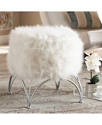 Furniture Celia Modern and Contemporary Upholstered Ottoman