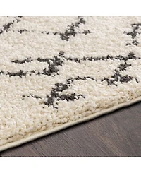 Livabliss Berber Shag Bbe-2301 Charcoal 7'10" x 10'2" Area Rug