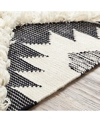 Closeout! Livabliss Apache Apa-2303 Black 6' x 9' Area Rug